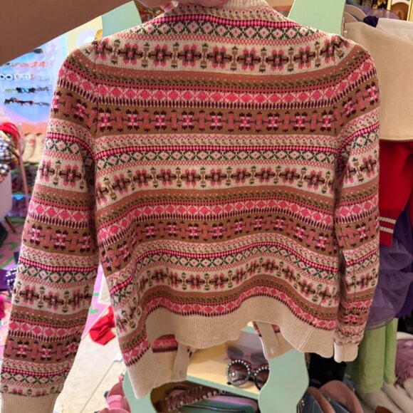 Pink and white Boden knitted cardigan xs with tags orig $230 - Picture 5 of 5